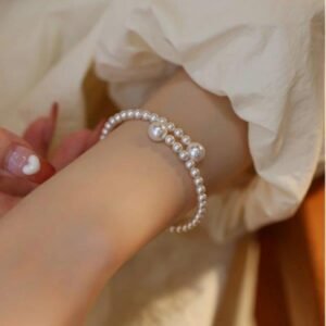 Brățară elegantă cu perle, design flexibil 68D11C1322