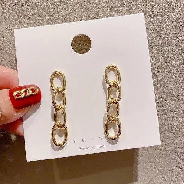 Cercei Lungi Lanț Auriu 68D12C1331