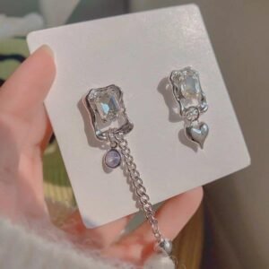 Cercei Asimetrici cu Cristal și Charm-uri 68D12C1343