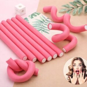 Set 10 Bigudiuri Flexibile pentru Păr, Fără Căldură 69E11A1362