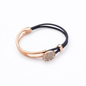 Brățară Cui Rose Gold cu Cristale și Elastic Reglabil 68A14R1379