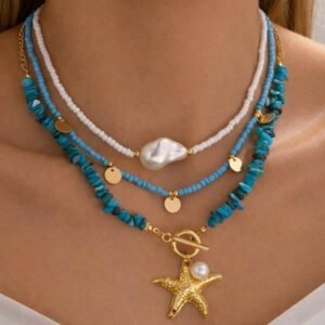 Set 3 coliere cu accente marine 71D14C1430