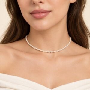 Colier choker cu perle artificiale mici 72A31O1624